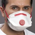 Maschera di protezione respiratoria cobra foldy FFP3/V D, 12 pezzi