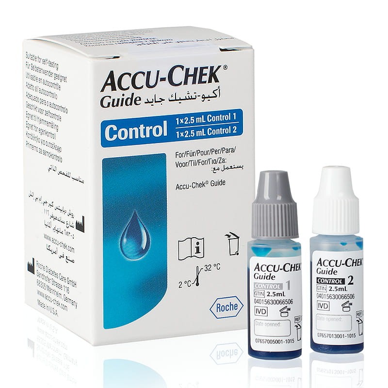 Solution de contrôle Accu-Chek® Guide Control, 2 x 2.5 ml
