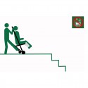 Evakuierungsstuhl Escape-Carry Chair® CF, in Anwendung