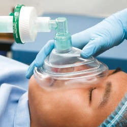 Masque d'anesthésie à usage unique Economy avec coussin d'air, utilisation