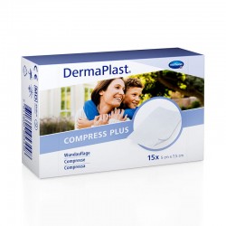Wundkompresse DermaPlast® Compress Plus, 5 x 7.5 cm, 15 Stk.