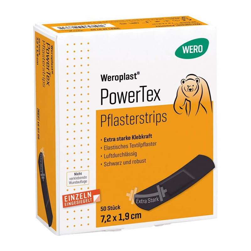 Pflasterstrips Weroplast® PowerTex, 7.2 x 1.9 cm