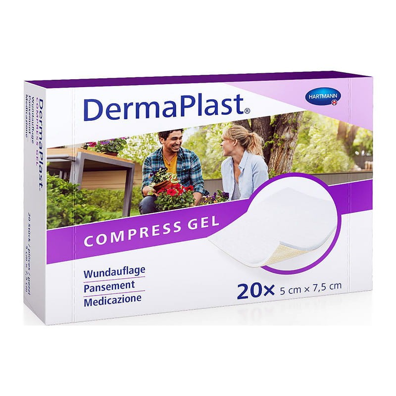 Wundkompresse DermaPlast® Compress Gel, 5 x 7.5 cm, 20 Stk.