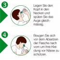 Augenspülflasche NaCl, Anwendung DE, Schritt 3-4