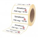 Etiketten für TRAINI-DRÖPLE Simeticum 700 mg