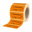 Etiketten für Brechampullen Lorazepam 2 mg
