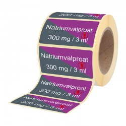 Etiketten für Brechampullen Natriumvalproat 300 mg
