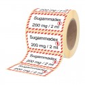 Etiketten für Stechampullen Sugammadex 200 mg