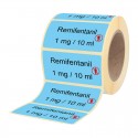 Etiketten für Stechampullen Remifentanil 1 mg