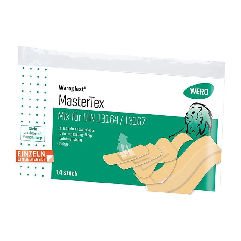 Pflastersortiment Weroplast® MasterTex Mix für DIN13164/13167