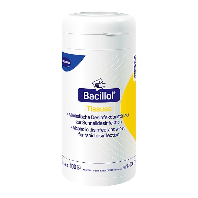 Salviette disinfettanti Bacillol® Tissues, distributore, 100 pezzi