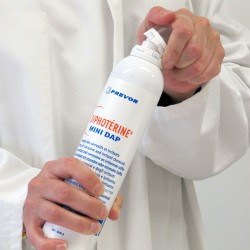 Aérosol Mini Diphotérine®, 200 ml, utilisation