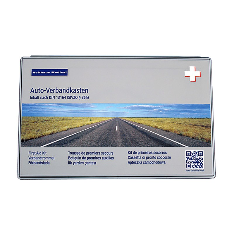 Cartrend 50212 Trousse De Secours Auto Autriche - Avec Triangle De Signalisation - Gilet Réfléchissant Enfant - Sécurité Routière Obligatoire