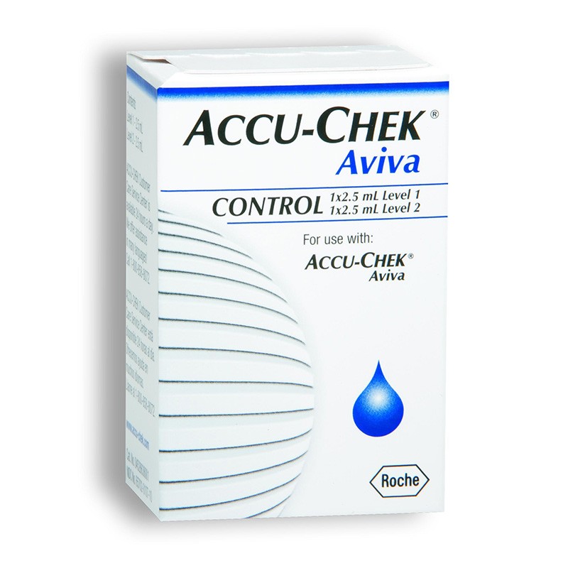 Solution de contrôle Accu-Chek Aviva Control, 2 x 2.5 ml